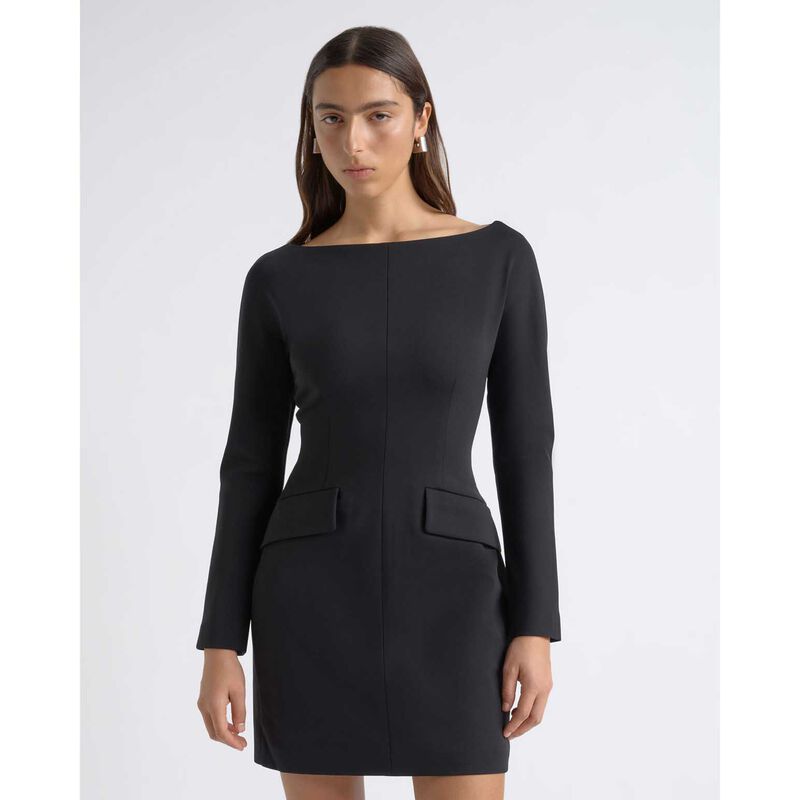 Cue Boat Neck Tailored Mini Dress image number 3